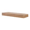 Large Rustic Embossed Wood Floating Wall Shelf - Natural